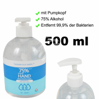 Desinfektionsmittel 500ml Spenderflasche