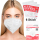 6 weiße FFP2 Atemschutzmasken - CE2163
